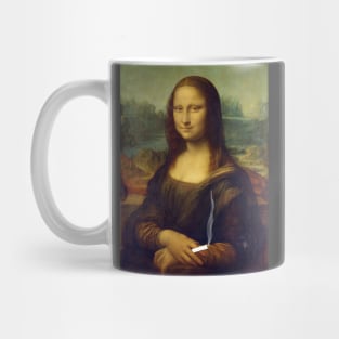 Mona Lisa with a Cigarette Mug